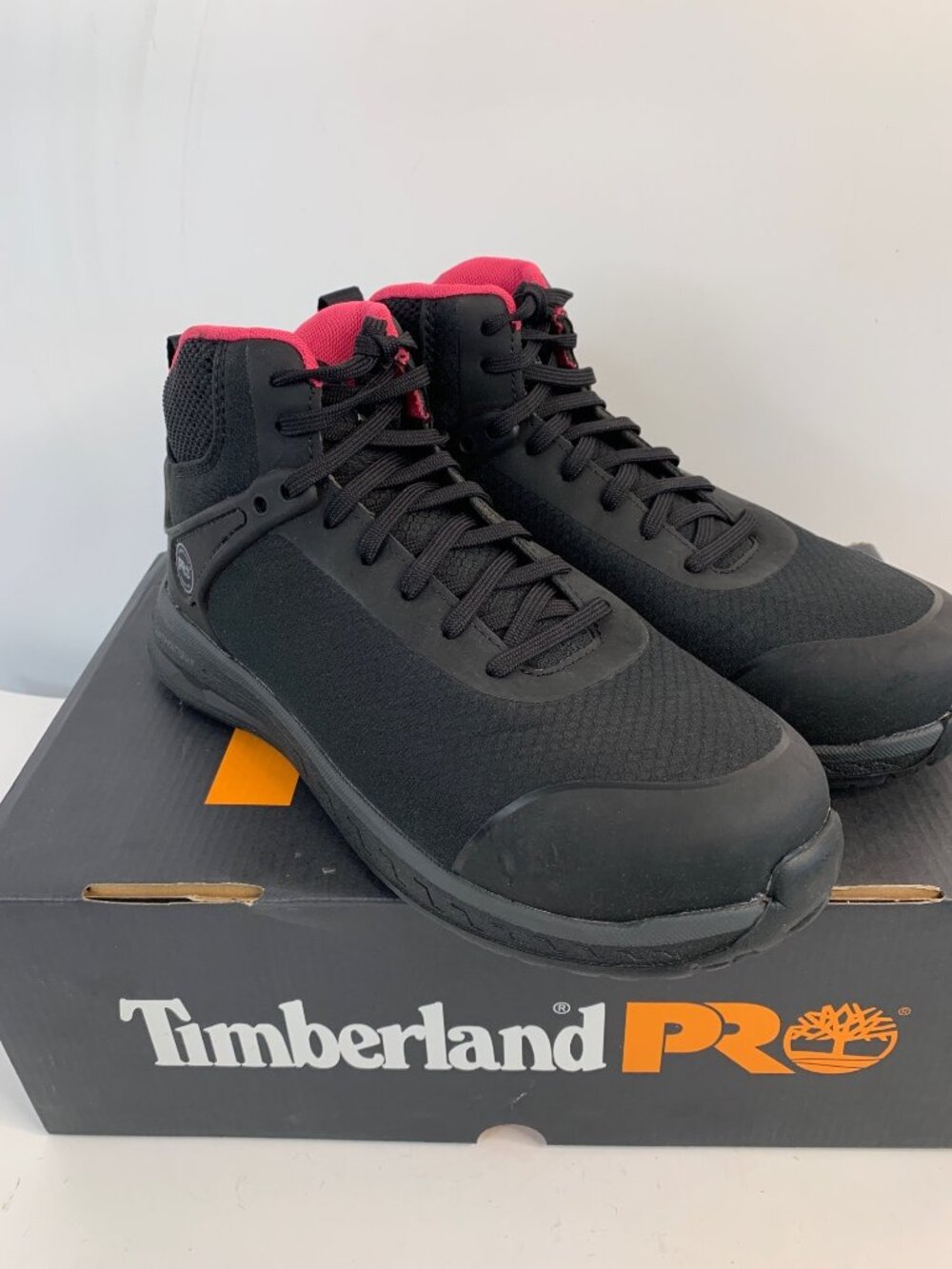 Timberland PRO Womens Drivetrain SD35 Black Composite Toe Work Boots 8.5 New